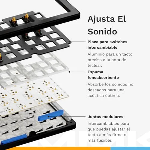 GLORIOUS ▫️ GMMK 3 Pro 75% Barebones - Caixa de teclado modular ISO 4