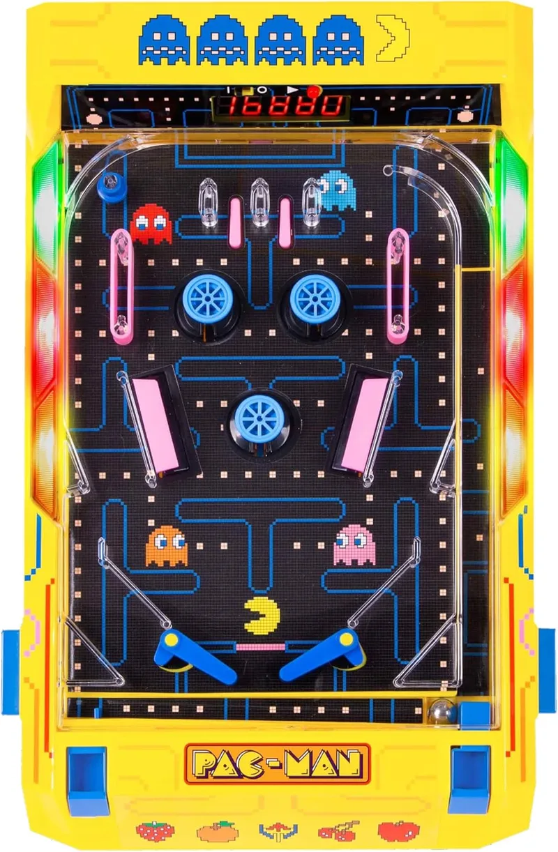 Menkind ▫️ Merchant Ambassador Electronic Arcade Pinball Pac-Man Edition - Jogo de secretária