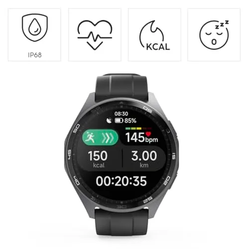 Hama ▫️ Relógio inteligente de 1,43" (Smartwatch resistente à água IP68, GPS, análise do sono, frequência cardíaca, monitorização de até 100 atividades, ecrã tátil) Azul 2