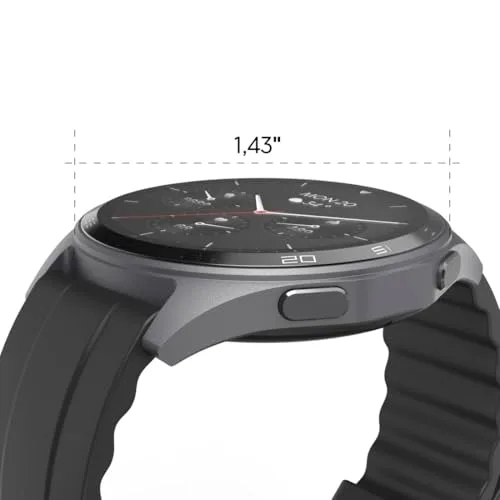 Hama ▫️ Relógio inteligente de 1,43" (Smartwatch resistente à água IP68, GPS, análise do sono, frequência cardíaca, monitorização de até 100 atividades, ecrã tátil) Azul 6