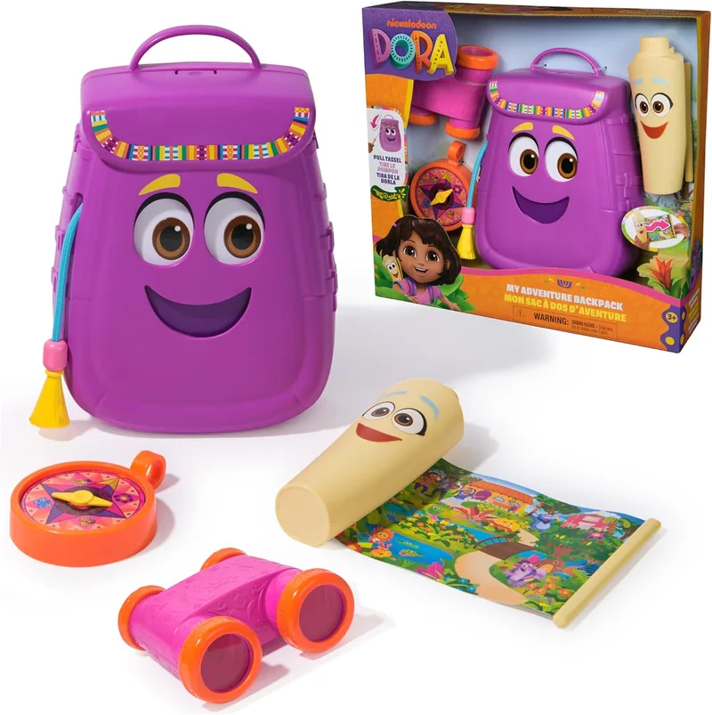 DORA ▫️ a Exploradora – Jogo de Papéis «The Explorer» MyAdvBackpack, Multicolorido (Spin Master 6071799)