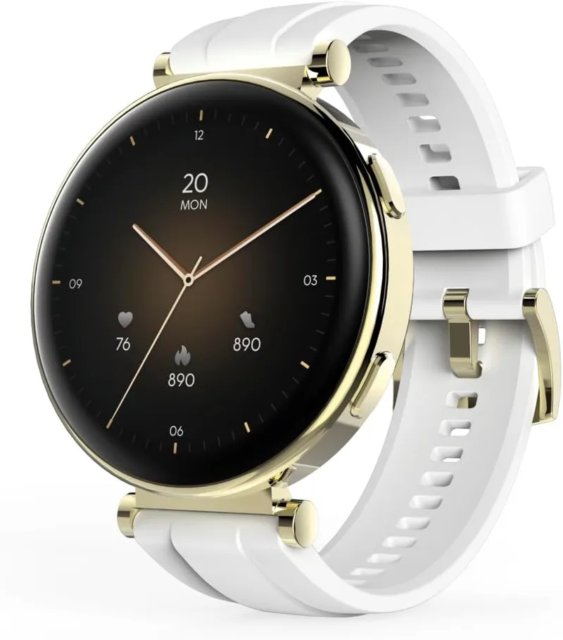 Hama ▫️ Smart Watch (ecrã a cores AMOLED de 1,32", função de telefone, à prova de água, Whatsapp, e-mail, assistente de voz, monitor de sono, 110 modos desportivos, pedómetro)