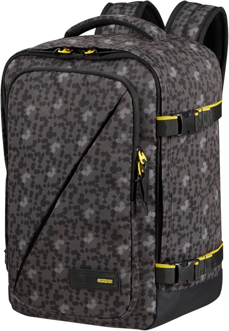 American Tourister Take2Cabin Disney - Ryanair Under Seat Cabin Bag, 25 x 20 x 40 cm, 24 L, Multicolor (Mickey Urban Pixel)