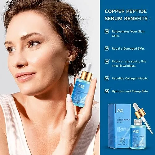 ANAI RUI ▫️ ANAiRUi Soro de Peptídeos de Cobre para o Rosto - Soro Facial Antienvelhecimento GHK-Cu com Ácido Hialurónico, 30 ml 2