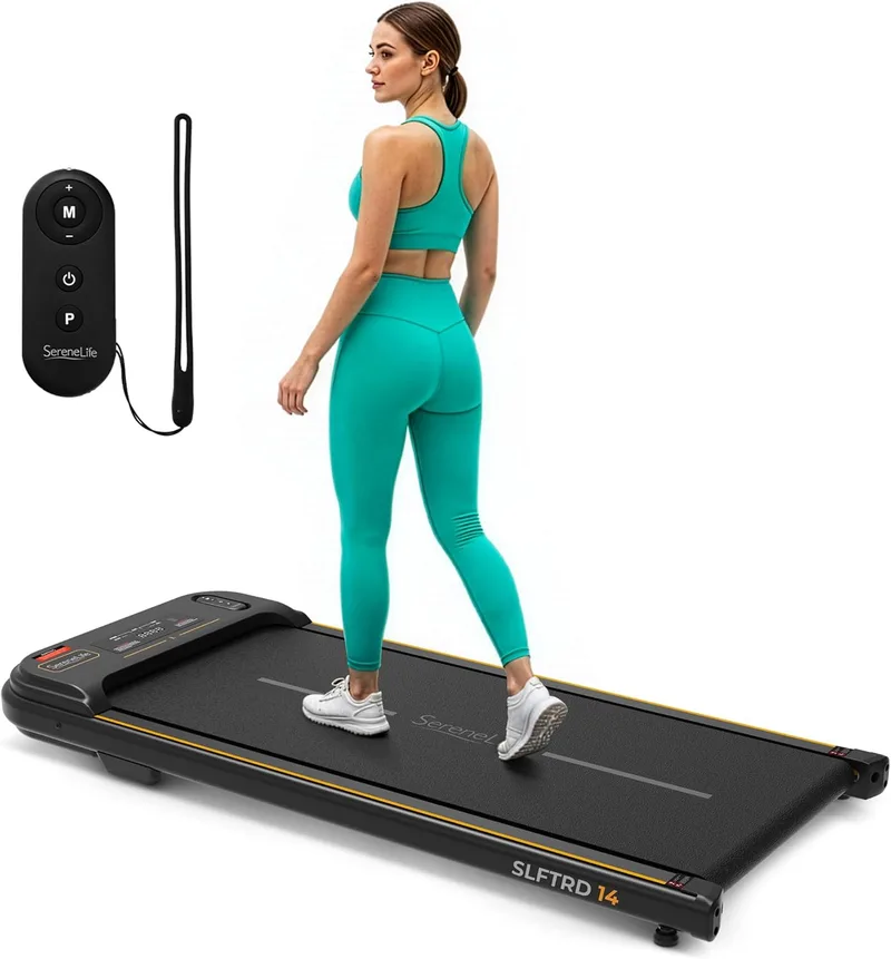 SereneLife ▫️ Passadeira de Secretária, Dobrável, para Caminhar, Elétrica, Compacta, Ideal para espaços pequenos