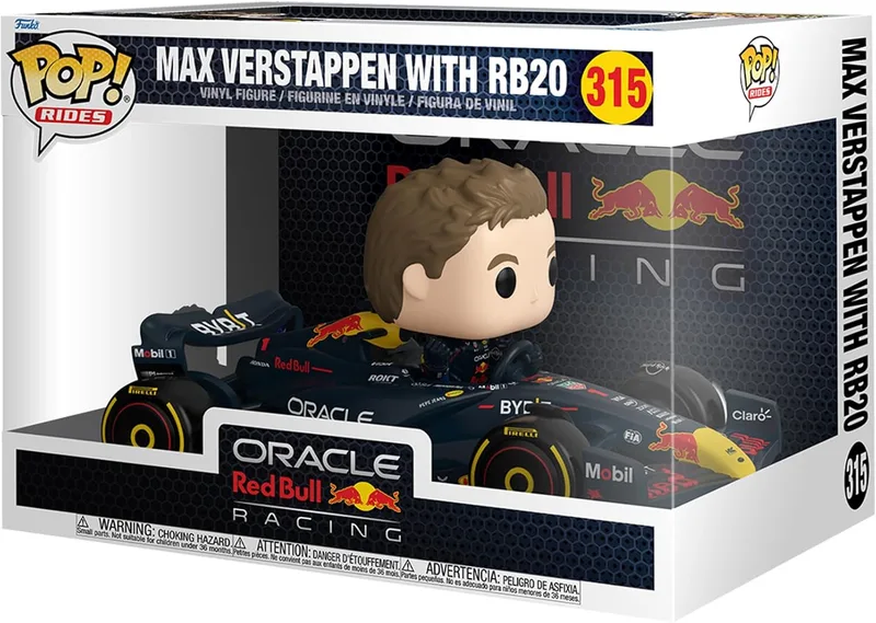 Funko ▫️ Pop! Rides Super Deluxe: Red Bull - MAX Verstappen com o RB20