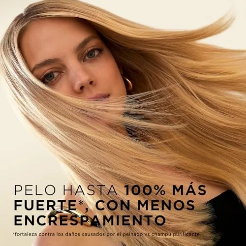 Pantene ▫️ Pro-V Suave e Liso, champô em frasco com dosador de 1000 ml, para cabelo crespo e sem brilho. Limpeza suave. Protege as ligações capilares. Sem silicones. Nutri-Plex 2