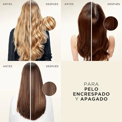 Pantene ▫️ Pro-V Suave e Liso, champô em frasco com dosador de 1000 ml, para cabelo crespo e sem brilho. Limpeza suave. Protege as ligações capilares. Sem silicones. Nutri-Plex 3