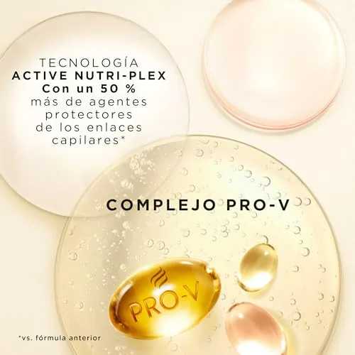 Pantene ▫️ Pro-V Suave e Liso, champô em frasco com dosador de 1000 ml, para cabelo crespo e sem brilho. Limpeza suave. Protege as ligações capilares. Sem silicones. Nutri-Plex 5