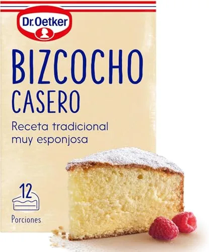 Dr. Oetker ▫️ Bolo Caseiro, Embalagem de 8 unidades de 340 g, Sabor Fresco e Natural, Inclui um saquinho de açúcar em pó, com um toque de baunilha, para pastelaria e confeitaria, preparação fácil e rápida 2