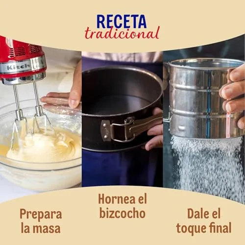Dr. Oetker ▫️ Bolo Caseiro, Embalagem de 8 unidades de 340 g, Sabor Fresco e Natural, Inclui um saquinho de açúcar em pó, com um toque de baunilha, para pastelaria e confeitaria, preparação fácil e rápida 5