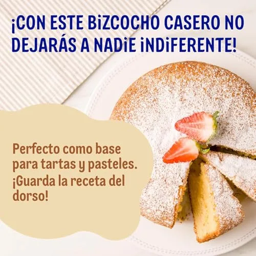 Dr. Oetker ▫️ Bolo Caseiro, Embalagem de 8 unidades de 340 g, Sabor Fresco e Natural, Inclui um saquinho de açúcar em pó, com um toque de baunilha, para pastelaria e confeitaria, preparação fácil e rápida 6