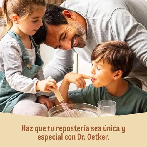 Dr. Oetker ▫️ Bolo Caseiro, Embalagem de 8 unidades de 340 g, Sabor Fresco e Natural, Inclui um saquinho de açúcar em pó, com um toque de baunilha, para pastelaria e confeitaria, preparação fácil e rápida 7