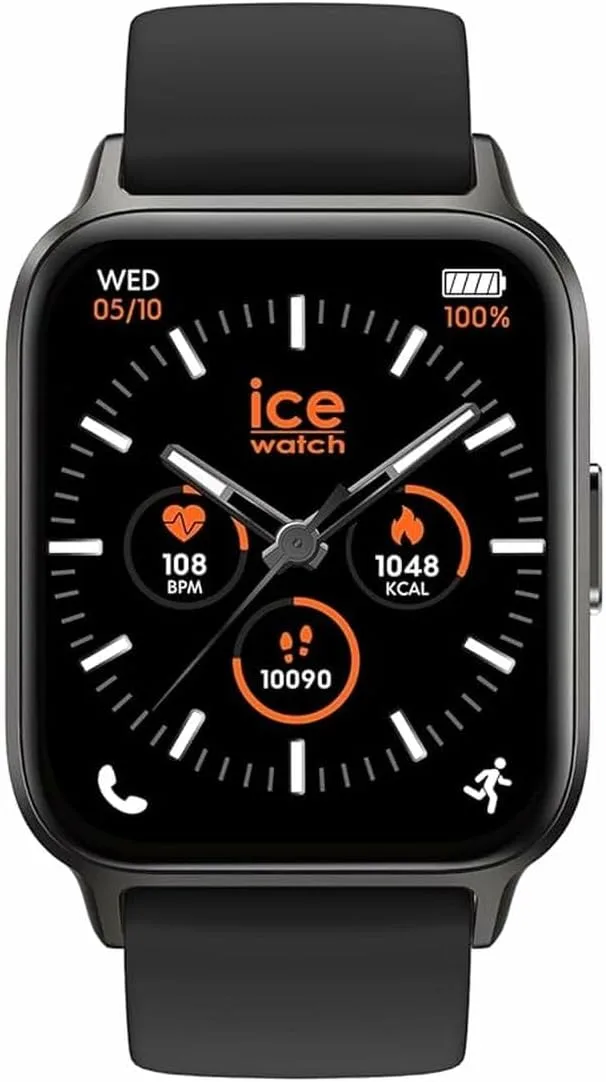 ICE-WATCH ▫️ ICE fit 1.0 AMOLED - Relógio desportivo conectado com bracelete de silicone (1,78 polegadas)