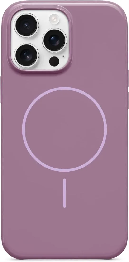 Beats ▫️ Capa para iPhone 16 Pro Plus - MagSafe, resistente a riscos, fina, interior em microfibra - Mauve Night