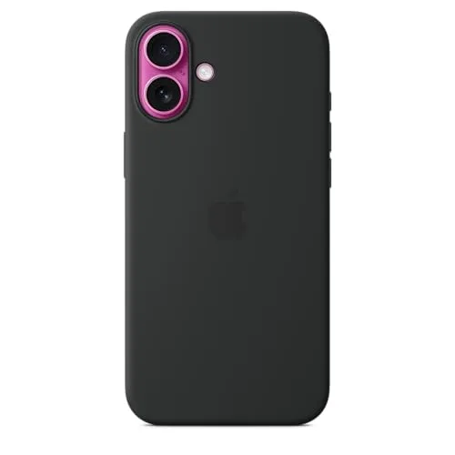 Apple ▫️ Capa de silicone com MagSafe para o iPhone 16 Plus - Preto ​​​​​​​ 3