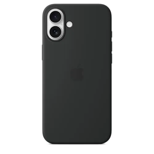 Apple ▫️ Capa de silicone com MagSafe para o iPhone 16 Plus - Preto ​​​​​​​ 4