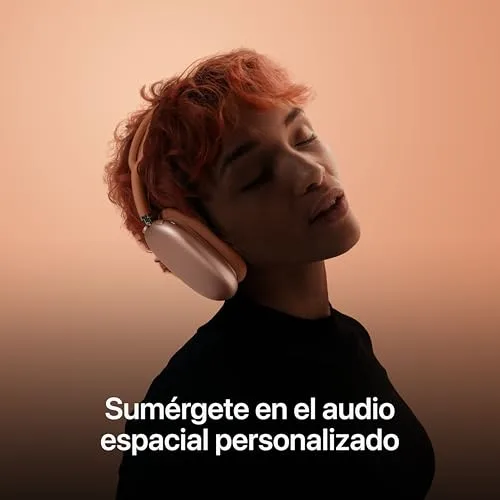 Apple ▫️ AirPods Max: Auscultadores sem fios com arnês, com cancelamento ativo de ruído de nível profissional, modo de som ambiente, áudio espacial personalizado, carregamento por USB-C, Branco Estelar ​​​​​​​ 6