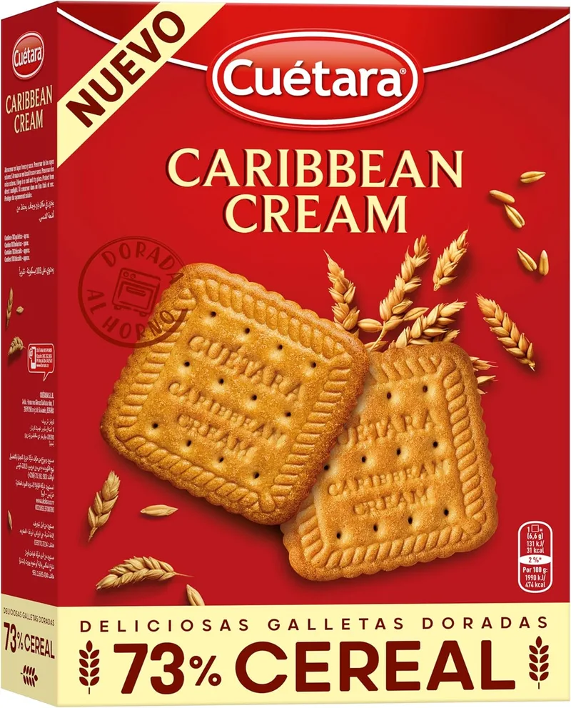 Cuétara ▫️ Creme das Caraíbas 680g