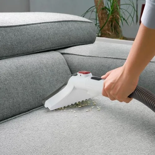 Ufesa ▫️ Eden 600 Aspirador de estofos com água, 600 W, depósito duplo, sucção de líquidos e sólidos, escova multifunções, acessório para limpeza de vidros, ideal para tapetes, sofás, automóveis e vidros 4