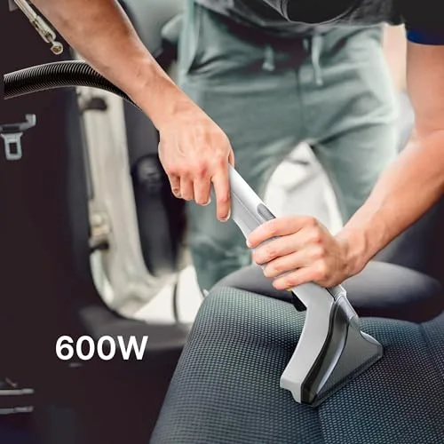 Ufesa ▫️ Eden 600 Aspirador de estofos com água, 600 W, depósito duplo, sucção de líquidos e sólidos, escova multifunções, acessório para limpeza de vidros, ideal para tapetes, sofás, automóveis e vidros 5