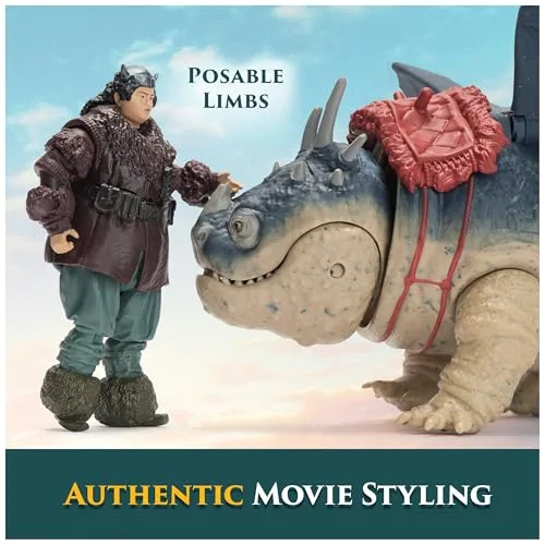 Dreamworks Dragons ▫️ Conjunto de figuras de dragão e viking: Gronkel e Patapez de «Como Treinar o Teu Dragão» - Figuras de ação articuladas - Brinquedos para crianças a partir dos 4 anos - Presente para crianças a partir dos 4 anos 4