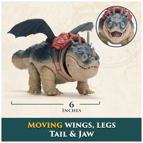 Dreamworks Dragons ▫️ Conjunto de figuras de dragão e viking: Gronkel e Patapez de «Como Treinar o Teu Dragão» - Figuras de ação articuladas - Brinquedos para crianças a partir dos 4 anos - Presente para crianças a partir dos 4 anos 5