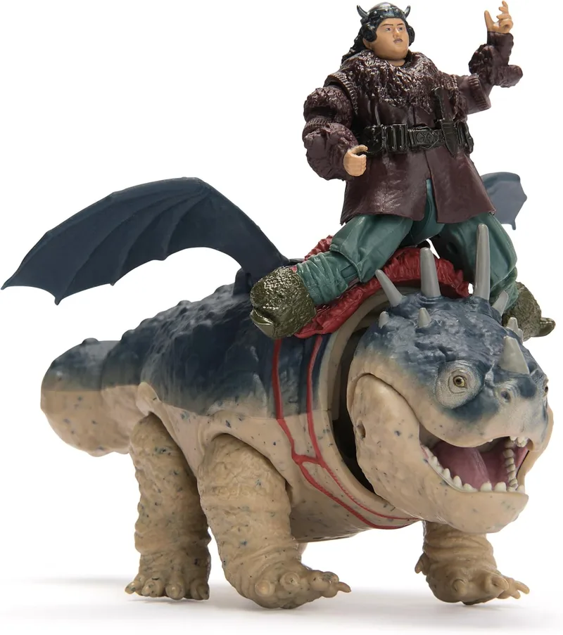 Dreamworks Dragons ▫️ Conjunto de figuras de dragão e viking: Gronkel e Patapez de «Como Treinar o Teu Dragão» - Figuras de ação articuladas - Brinquedos para crianças a partir dos 4 anos - Presente para crianças a partir dos 4 anos