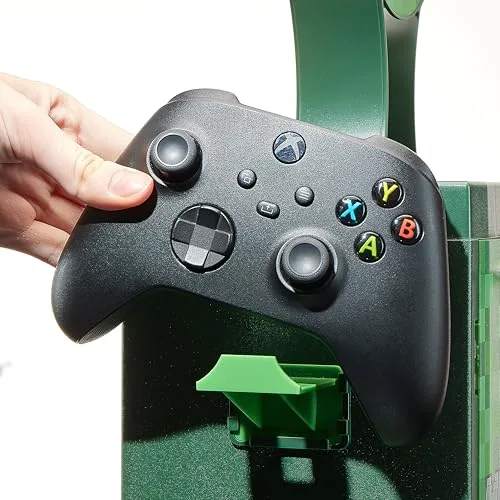 Numskull ▫️ Estante e Suporte de Armazenamento Oficial do Minecraft – Capacidade para 10 jogos/DVDs, 4 comandos, auscultadores e acessórios – Organizador resistente – Produto oficial do Minecraft 4