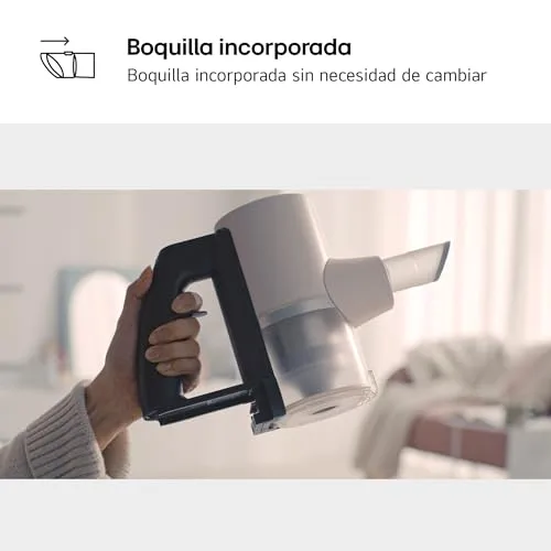 LG ▫️ A9C-SLIM1C - Aspirador de vassoura CordZero, aspirador com sistema de compressão de pó, ciclónico, potência de sucção de 150 W, bocal para várias superfícies, base de estacionamento, 1,9 kg, branco 5