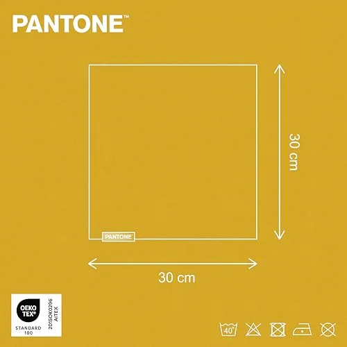 osama home ▫️ Pantone™ - Toalhas de banho de 30 x 30 cm, 4 unidades em malha de 100% algodão puro com certificação OEKO-TEX, conjunto de toalhas de banho pequenas, multifuncionais, macias e absorventes, que também podem ser utilizadas como panos 3