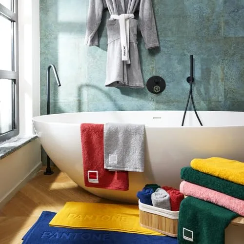osama home ▫️ Pantone™ - Toalhas de banho de 30 x 30 cm, 4 unidades em malha de 100% algodão puro com certificação OEKO-TEX, conjunto de toalhas de banho pequenas, multifuncionais, macias e absorventes, que também podem ser utilizadas como panos 5