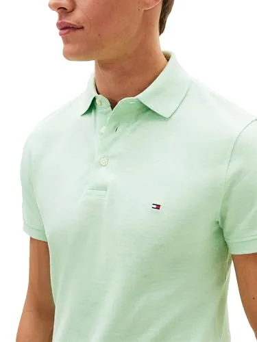 Tommy Hilfiger ▫️ Camisas polo de manga curta de corte justo, com algodão piqué elástico e orgânico - Homem 2