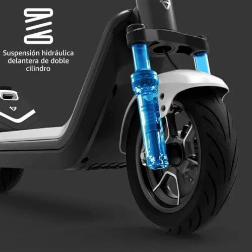 NIU ▫️ Patinete elétrico com matrícula (dependendo do modelo, autonomia até 60 km e capacidade de carga de 120 kg; pneus extra largos; grande superfície de contacto com o solo; guiador mais largo e mais alto, 2