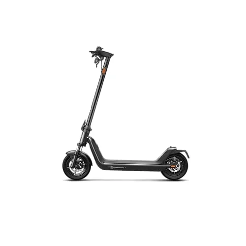NIU ▫️ Patinete elétrico com matrícula (dependendo do modelo, autonomia até 60 km e capacidade de carga de 120 kg; pneus extra largos; grande superfície de contacto com o solo; guiador mais largo e mais alto, 7