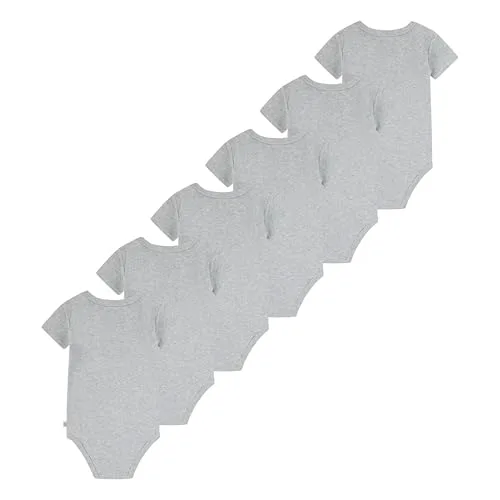 HUGGIES ▫️ Little Hugs Conjunto de 6 bodys unissexo para bebé Camisa formal de botões para bebé e criança pequena Camisa de botões unissexo para bebé 2