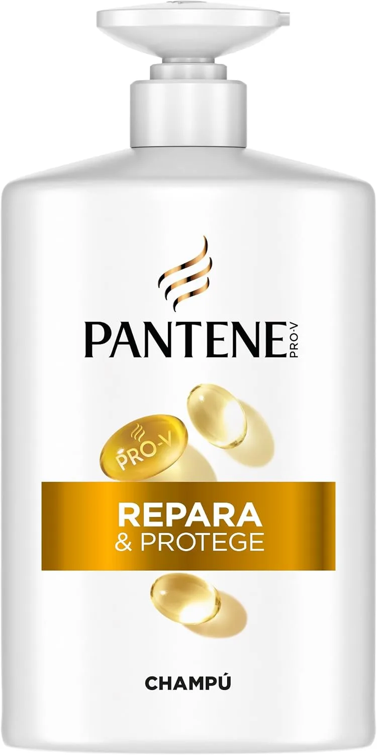 Pantene ▫️ Pro-V Repara e Protege - Champô Reparador para Cabelo Seco e Danificado, 1 L