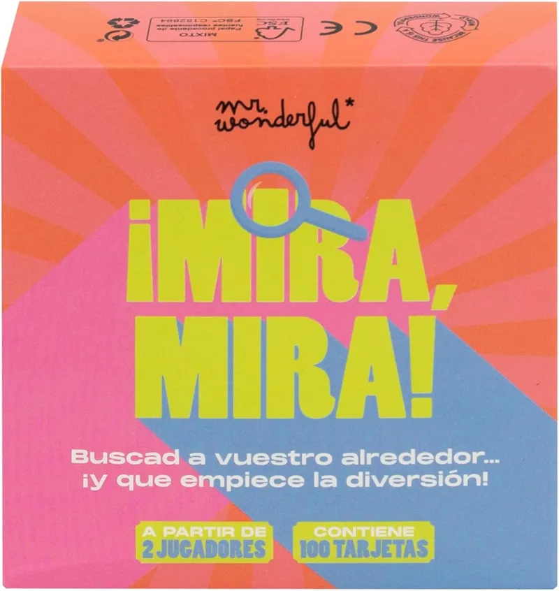 Mr. Wonderful ▫️ Jogo de Cartas - Olha, Olha! - Contém 100 cartas - Para 2 jogadores e acima