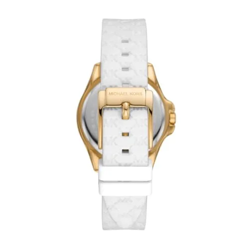 Michael Kors ▫️ Relógio Pilot para mulher, movimento multifunções de quartzo com bracelete de silicone 3