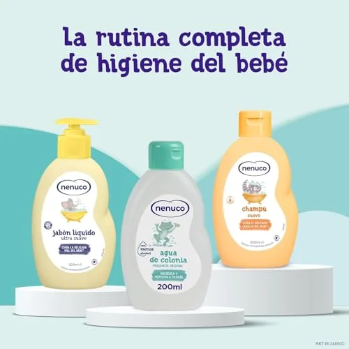 Nenuco ▫️ Pack Bebé - Mochila de Passeio Pinguim, com gama completa: colónia, sabonete, champô, 3 x 200 ml 5