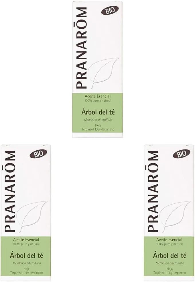 PRANAROM ▫️ Árvore do Chá Biológica - Óleo Essencial Quimiotipado - Defesas Naturais - 100% Puro e Natural - HECT - 10 ml (Embalagem de 3)