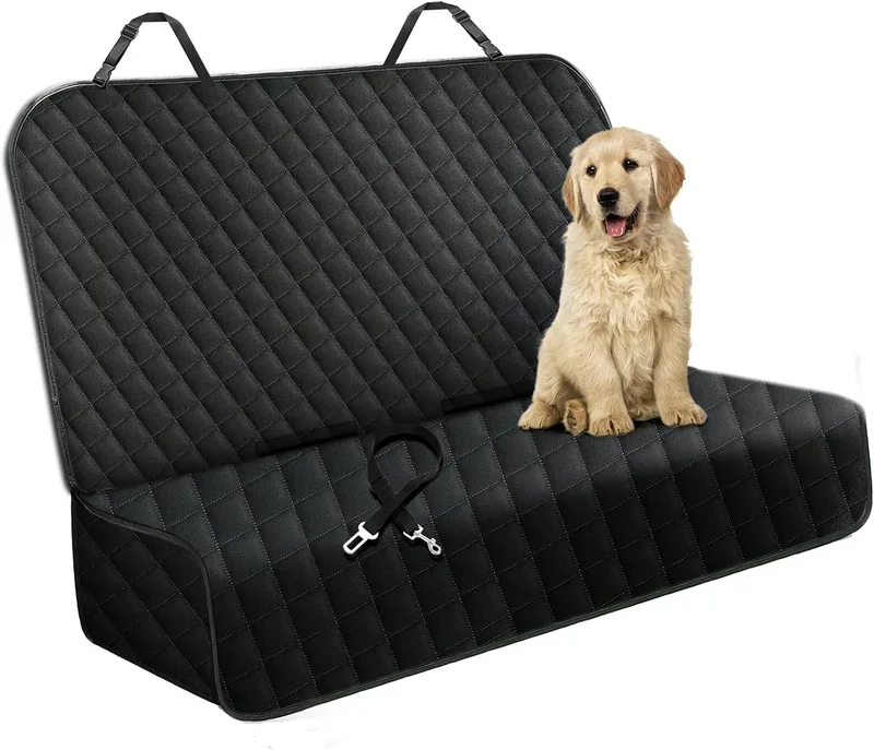 Meolsaek ▫️ Capa para banco de carro para cães, capa impermeável para banco de carro com encosto antiderrapante, aba lateral, proteção completa para o banco do carro, tamanho universal, se