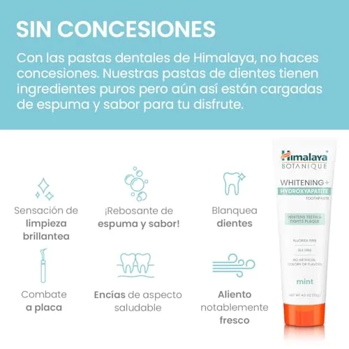 Himalaya ▫️ Pasta de dentes branqueadora Botanique com hidroxiapatita, 113 g 6