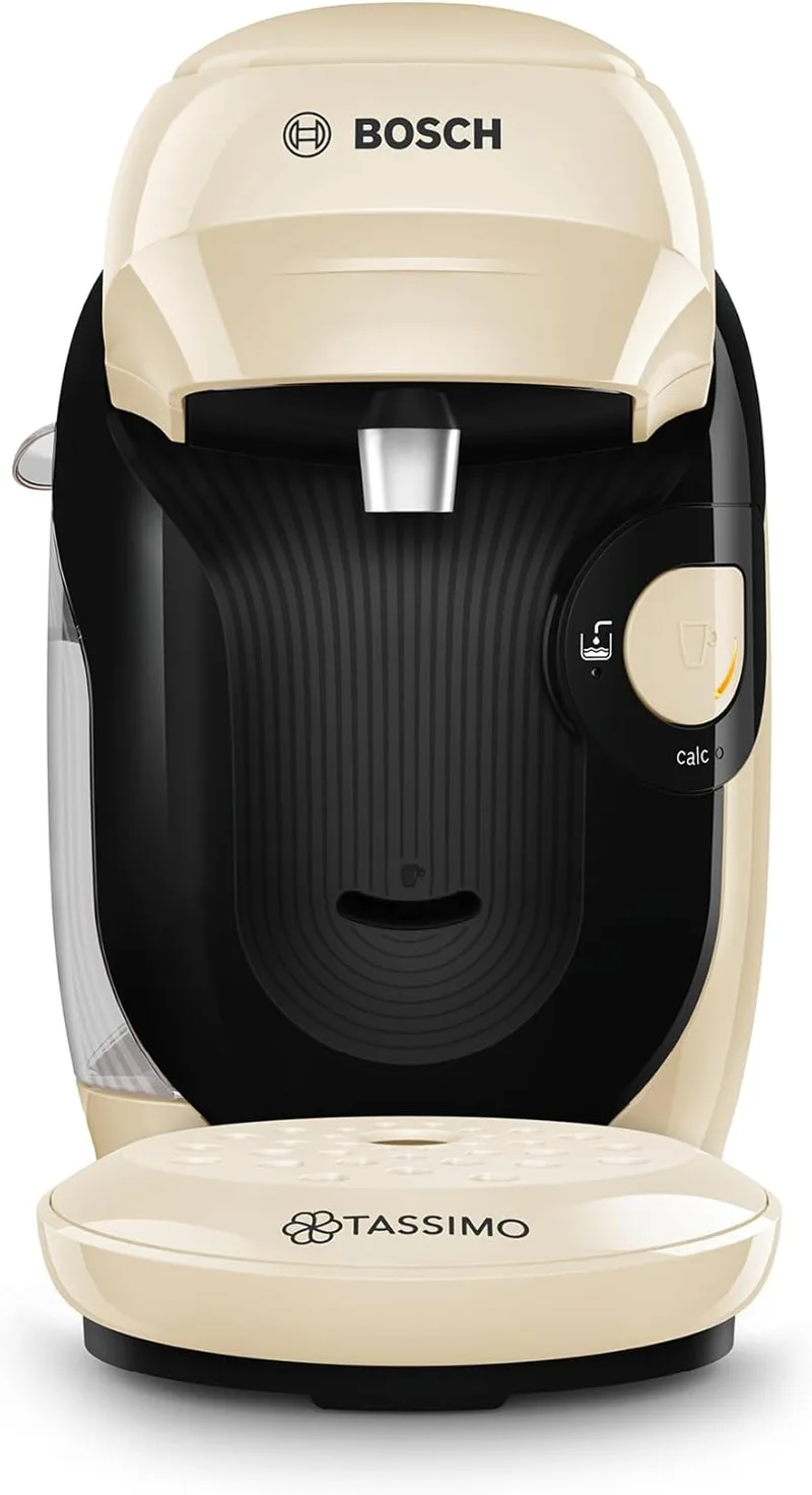 Bosch ▫️ Máquina de café multibebidas Tassimo Happy Friendly, até 70 bebidas, OneTouch, preparação individual, design compacto, Intellibrew, Crema, TAS117E
