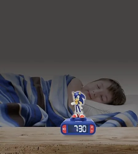LEXIBOOK ▫️ Despertador Sonic com Luz Noturna, RL800SN 3