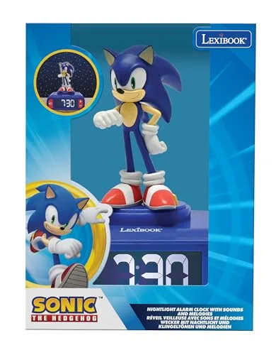 LEXIBOOK ▫️ Despertador Sonic com Luz Noturna, RL800SN 4