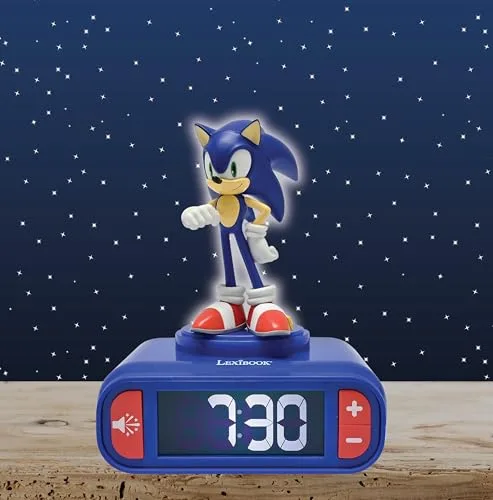 LEXIBOOK ▫️ Despertador Sonic com Luz Noturna, RL800SN 5