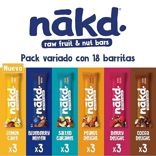 nākd. ▫️ Pacote Multisabores | Barras Raw de Fruta e Frutos Secos | 18 x 35 g 3