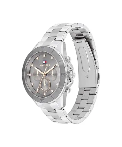 Tommy Hilfiger ▫️ Relógio analógico multifunções de quartzo para mulher, com braceletes em aço inoxidável 2