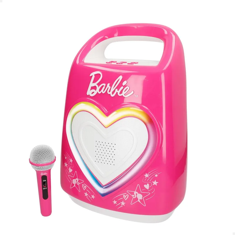 ColorBaby ▫️ Altifalante de karaoke com microfone, dimensões 28 x 17 x 38 cm, ligação Bluetooth, luzes coloridas, inclui cabo USB, alça de transporte, brinquedos para meninas, presentes para meninas de 4 anos (47869)